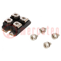 Module: diode; double independent; 400V; If: 100Ax2; ISOTOP; screw