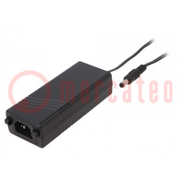 Power supply: switched-mode; 12VDC; 4A; Out: 5,5/2,5; 48W; 0÷60°C