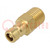 Connector; connector pipe; max.10bar; Enclos.mat: brass; Seal: FPM