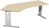 Carlo Freiformtisch, Winkel links, HxBxT 680-820x2166x1130 mm, Farbe ahorn | GF1944