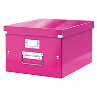 Tárolódoboz karton Esselte CLICK&STORE A/4 rózsaszín