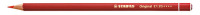 Premium-Buntstift STABILO® Original. auf Kaolinbasis, Stärke der Mine: 2,5 mm, Schreibfarbe der Mine: permanentrot dunkel*****. Farbe des Schaftes: in Minenfarbe. 6,3 mm