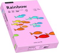 Papier kolorowy Rainbow, A3, 80g/m2, 500 arkuszy, jasny różowy (R54)
