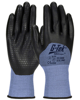 GANTS DE TRAVAIL G-TEK TRICOTÉS AVEC ENDUCTION NEOFOAM ET PICOTS BLEU ACIER T10 - PIP - 34-648B-10 PIP FRANCE SAS