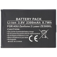 Akku passend für Asus Zenfone 2 Laser ZE500KL, Li-Ion, 3,8V, 2300mAh, 8,7Wh