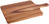 Speisenbrett Rusty rechteckig; 28.5x24.5x1.2 cm (LxBxH); akazie braun;