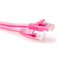 ACT CAT6A UTP 1m Netzwerkkabel Pink