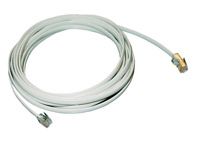 MCL Cordon plat RJ11 6P/4C - RJ45 2 metres 2 m Blanc