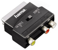 Hama 3 x RCA - Scart M/F SCART (21-pin) Black