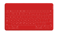 Logitech Keys-To-Go Red Bluetooth QWERTZ German