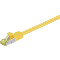 Goobay RJ-45 CAT7 0.5m networking cable Yellow S/FTP (S-STP)