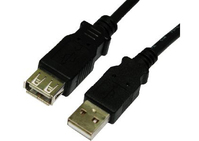 Cables Direct USB2-023K USB cable 3 m USB 2.0 USB A Black