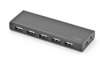 ASSMANN Electronic 85139 hub de interfaz USB 2.0 Micro-B 480 Mbit/s Negro