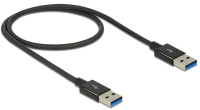 DeLOCK 0.5m USB 3.1 Gen 2 type-A USB-kabel USB 3.2 Gen 2 (3.1 Gen 2) 0,5 m USB A Zwart