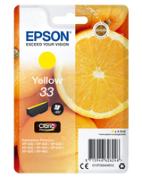 Epson Oranges C13T33444012 tintapatron 1 dB Eredeti Standard teljesítmény Sárga