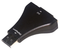 MCL Adapteur DisplatPort / DVI-I DisplayPort M DVI-I FM Zwart