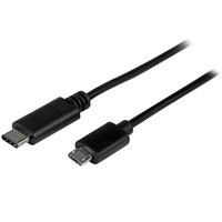 StarTech.com USB2CUB50CM USB kábel 0,5 M USB 2.0 USB C Micro-USB B Fekete