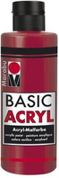 Marabu Basic Acryl Acrylfarbe 80 ml Rot Flasche