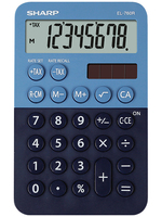 Sharp EL-760R számológép Asztali Pénzügyi számológép Kék