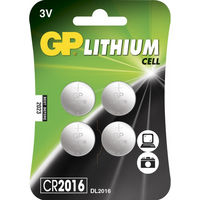 GP Batteries Lithium CR2016 Wegwerpbatterij Lithium-Manganese Dioxide (LiMnO2)