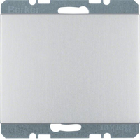 Berker 6710457003 veiligheidsplaatje voor stopcontacten Aluminium