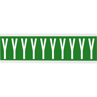 Brady CNL1G Y öntapadós címke Téglalap alakú Eltávolítható Zöld, Fehér 250 dB