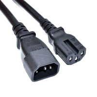 Akyga AK-UP-06 power cable Black 1.8 m IEC C14 C15 coupler