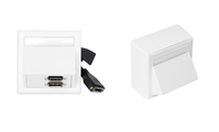 Vivolink WI221292 presa energia HDMI + DisplayPort + 3.5mm Bianco