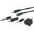Schwaiger KHASETHQ533 audio kabel 2,5 m 3.5mm Zwart