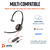 POLY Blackwire 3210 Monaural USB-C Headset +USB-C/A Adapter