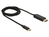 DeLOCK 84904 video kabel adapter 1 m USB Type-C HDMI Zwart