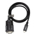 LogiLink AU0051 kabel równoległy Czarny 1,2 m DB-9
