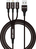 Smrter Hydra PRO 3in1 USB-kabel 1,2 m 2.0 USB A USB C/Micro-USB B/Lightning Zwart