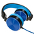 LogiLink HS0049BL hoofdtelefoon/headset Hoofdtelefoons Hoofdband 3,5mm-connector Zwart, Blauw