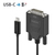 PureLink IS2211-020 Videokabel-Adapter 2 m USB Typ-C DVI-D Schwarz