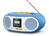 TechniSat DigitRadio 1990 Digital 3 W DAB+, FM Azul Reproducción MP3
