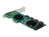 DeLOCK 8 Port SATA PCI Express x1 Karte - Low Profile Formfaktor