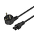 Savio Strom IEC 60320 C5 CEE 7/7 Sort 3m Stromkabel Negro C5 acoplador Enchufe tipo C