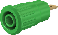 4 mm Sicherheitsbuchse grün SEB4-F