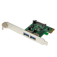 StarTech 2-poorts PCI Express (PCIe) SuperSpeed USB 3.0-kaartadapter met UASP - SATA-voeding