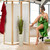Relaxdays Paravent, 3-teilig, faltbarer Raumtrenner mit Sichtschutz, aus Bambus und Stoff, HxBxT 170x120x1,5 cm, natur