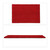 Relaxdays Fußmatte Kokos, 40 x 60 cm, Fußabtreter innen & außen, rutschfester Schuhabstreifer, Türmatte rechteckig, rot