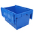 Heavy Duty Plastic Box Euro Stackable Container With Lid - 58 Litres