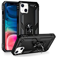 NALIA Military-Style Ring Cover compatible with iPhone 13 Mini Case, Extreme Protection Shockproof Robust Outdoor, 360° Ring for Stand Function & Car Mount, Hardcase & Silicone ...