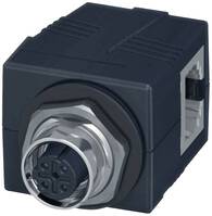 Lütze 490105 RJ45 beépíthető csatlakozó Alj, egyenes Pólusszám: 4 1 db