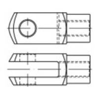 Villás csuklók DIN 71752 6x24 mm Acél, elektrolitikusan horganyozott 10 db TOOLCRAFT