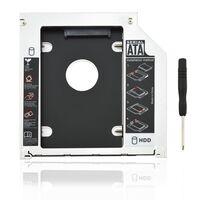 2nd Caddy for Apple Macbook & HP Pro A1278 A1286 SATA HDD to ODD DVD RW BOX Andere Notebook-Ersatzteile