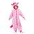 DISFRAZ UNICORNIO ROSA TALLA UNICA CHILD (KIGURUMI CON CAPUCHA Y COLA)