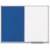 Kombitafel Classic magnetisch/Filz Aluminiumrahmen 90x60cm weiß/blau