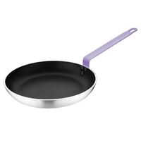 Vogue Frying Pan in Purple - Aluminium with Teflon Coating & Handle - 240mm